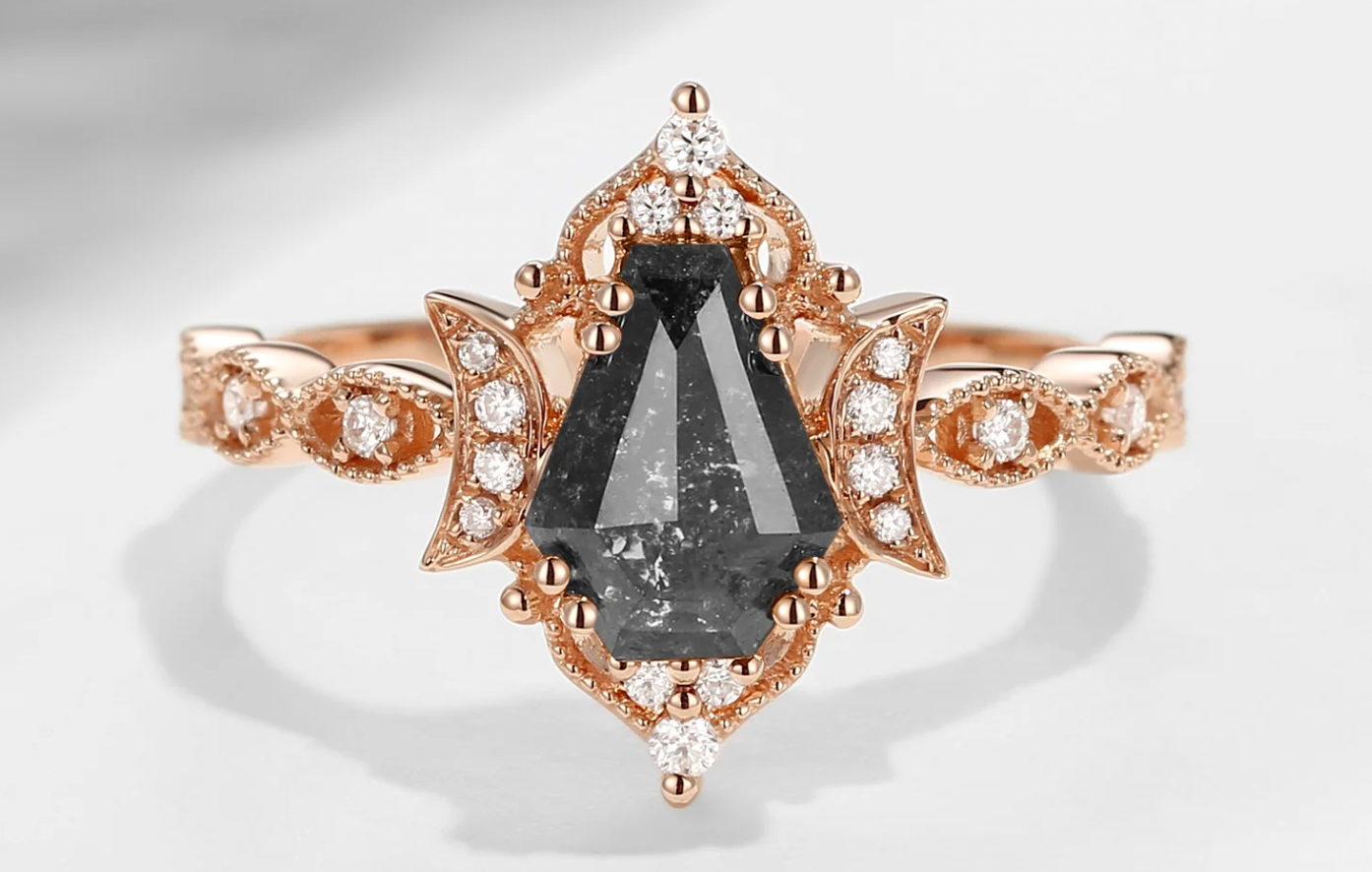 A Deep Dive into Salt &amp; Pepper Diamond Engagement Rings